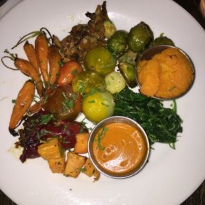 Gluten-free veggie entree from Bell Book & Candle